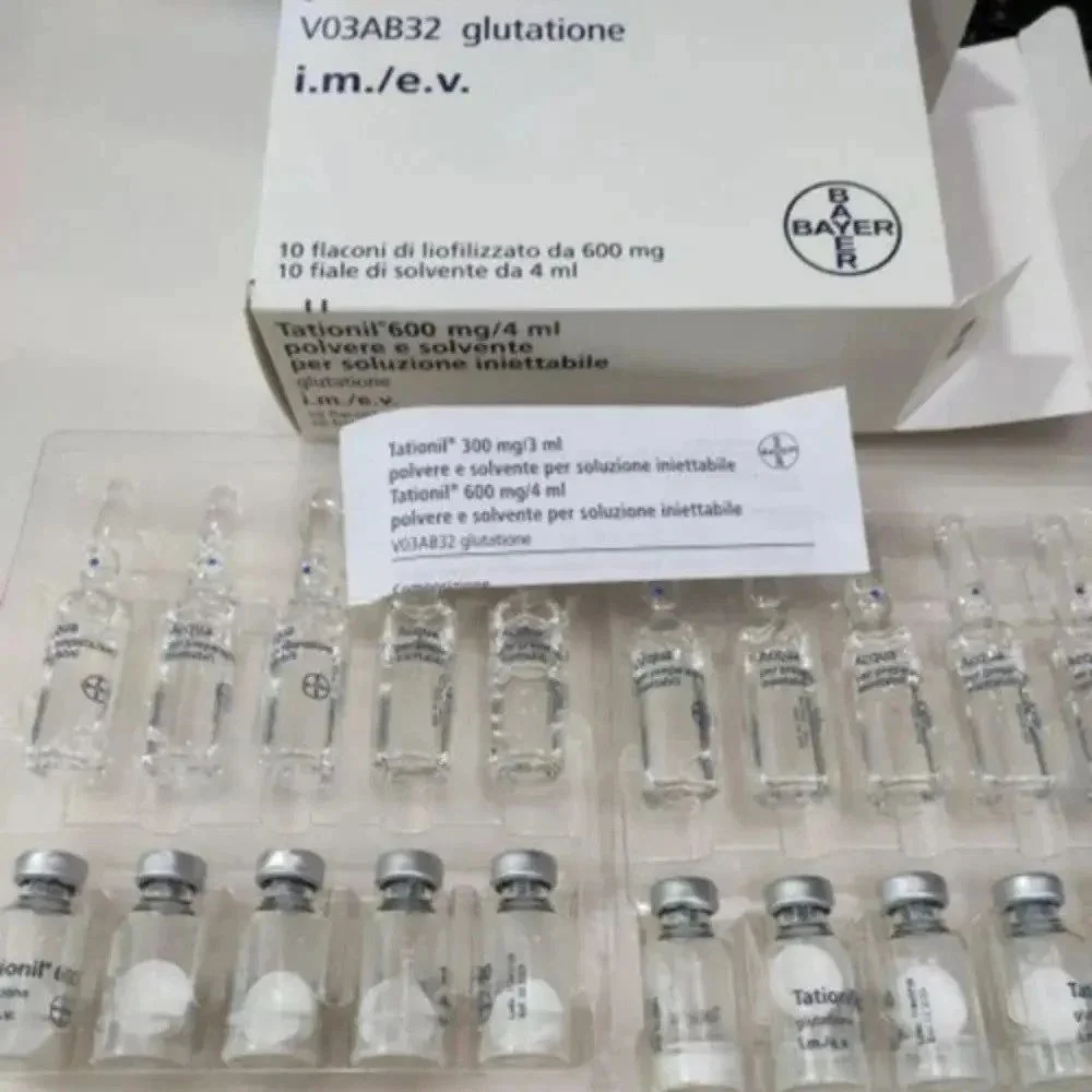 Tationil 600 mg/4 ml Glutathione Injection (10 vials + 10 solvent ampoules, Teofarma)